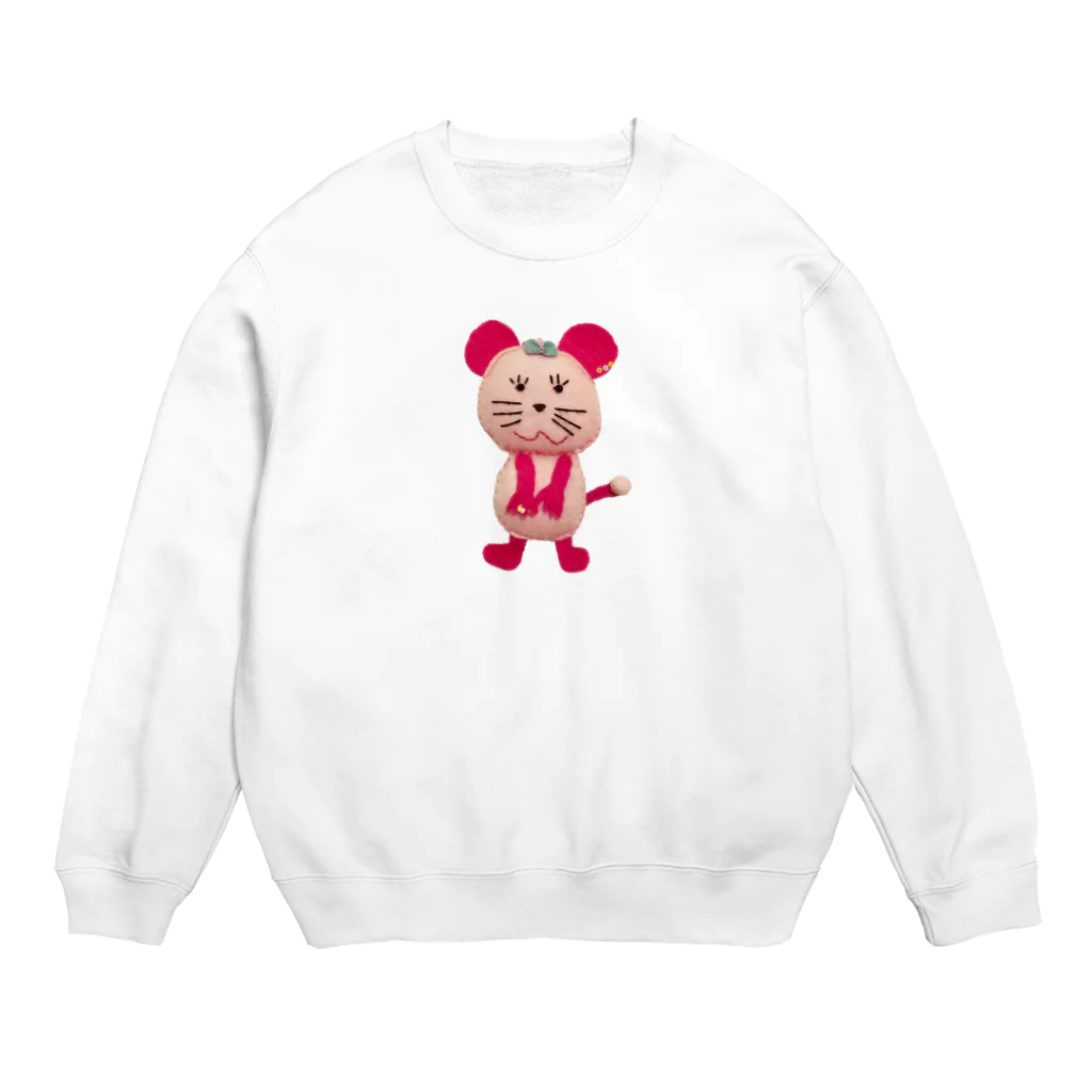 ちゅーこちゅーこのおみせやさんのオカンがつくったネズミ・ちゅーこちゅーこ（全身） Crew Neck Sweatshirt