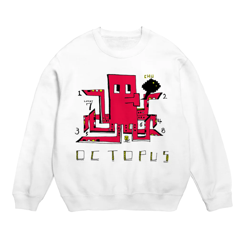 地球マルヲのOCTOPUS Crew Neck Sweatshirt