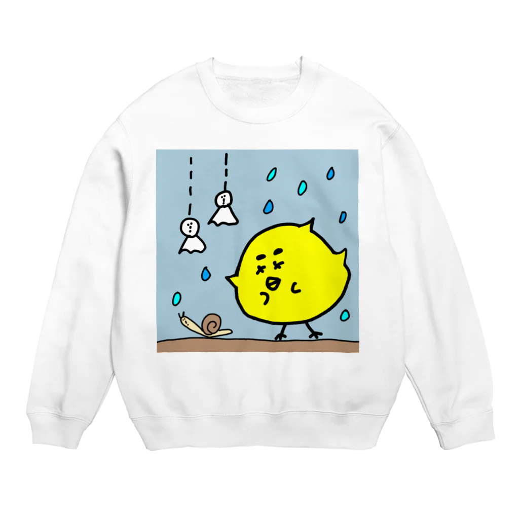 くぼたにんじんのひよこちゃん(梅雨) Crew Neck Sweatshirt