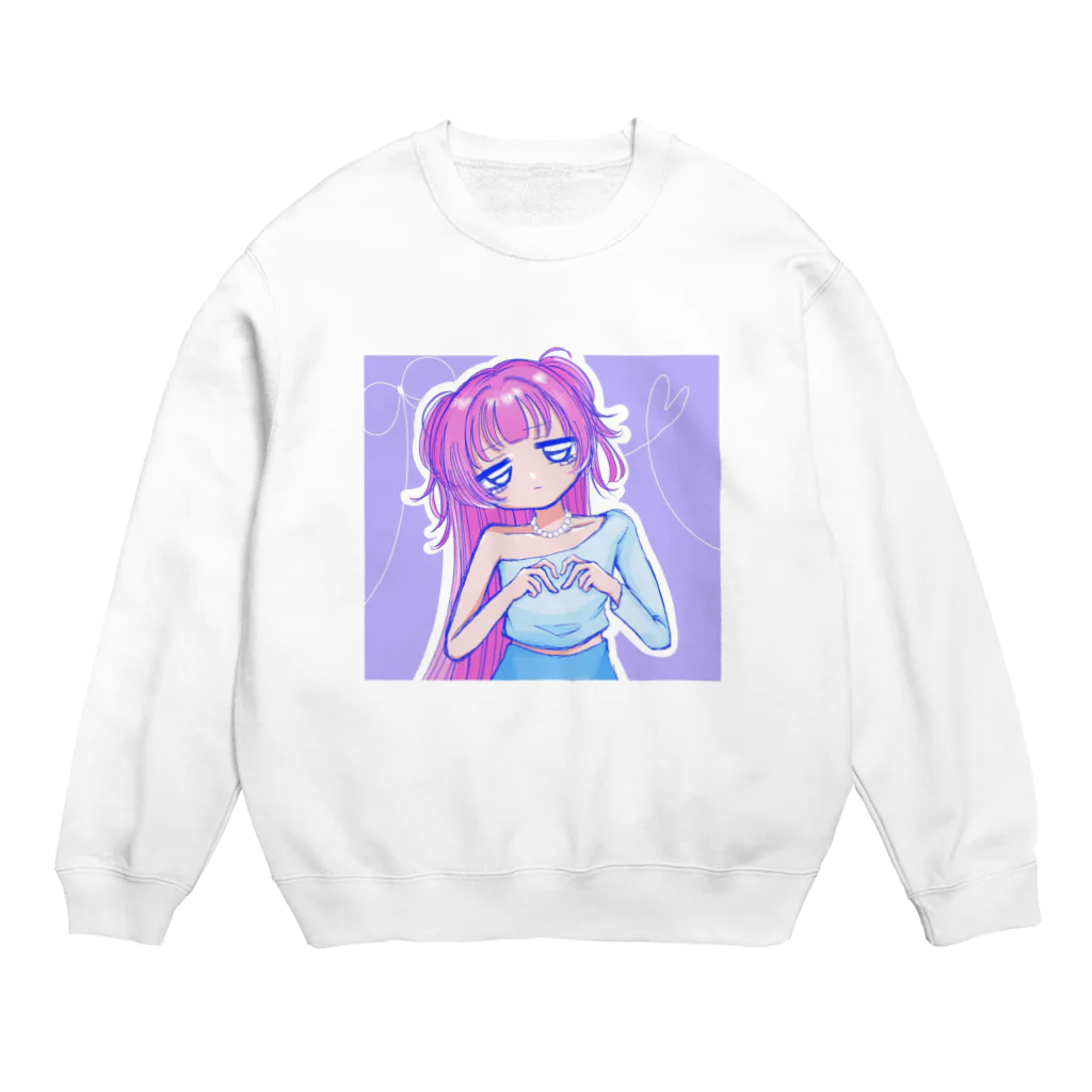 あまりごはんのはーと Crew Neck Sweatshirt