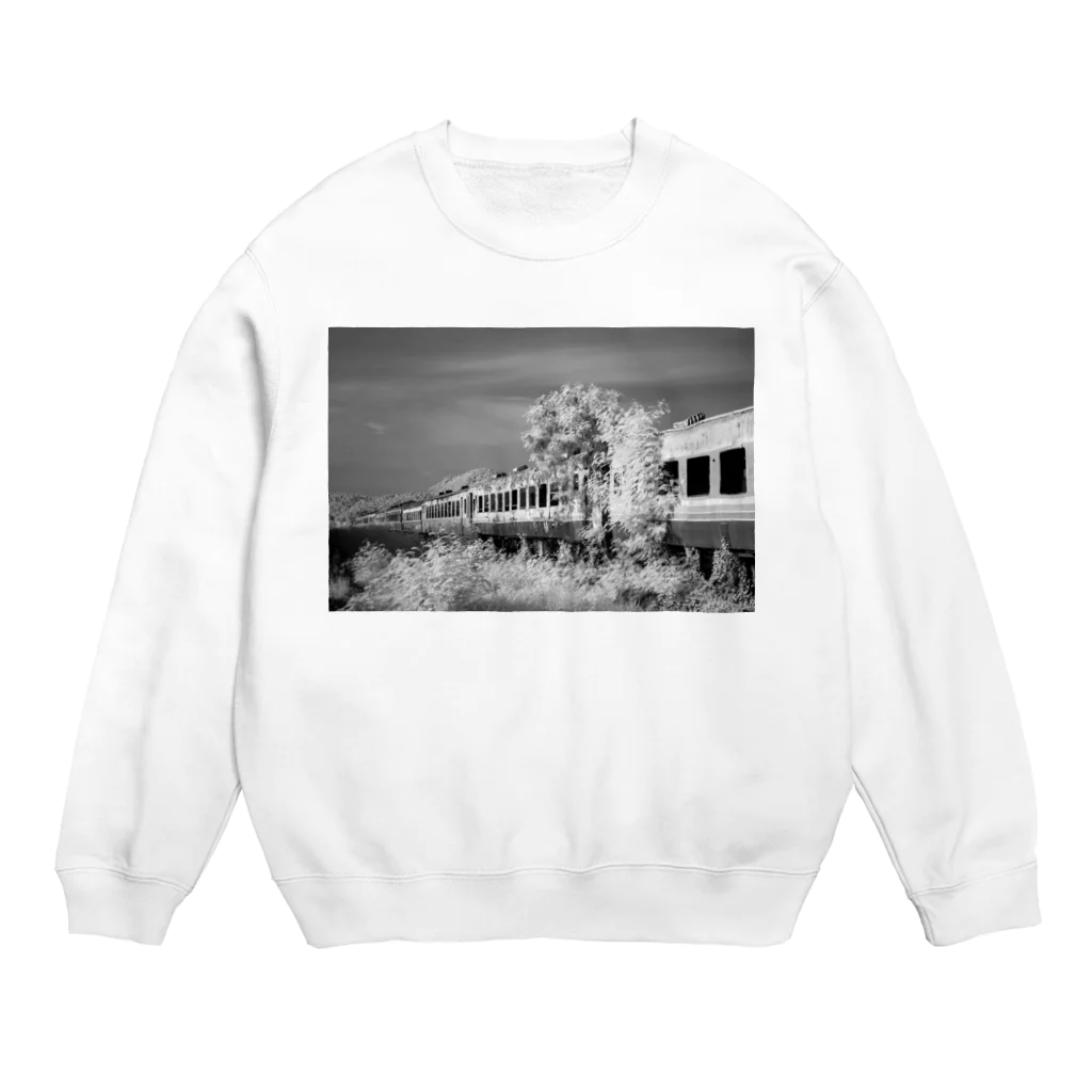 Second_Life_of_Railwaysのタイで朽ちて行くキハ58系と仲間たち Crew Neck Sweatshirt