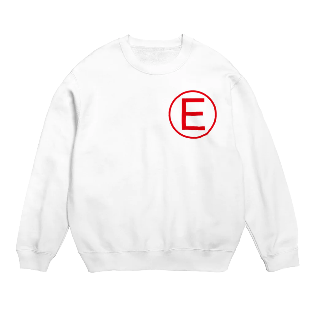 kimchinのF1の消火装置Fire Extinguisherを示すEマークのデザインです! Crew Neck Sweatshirt