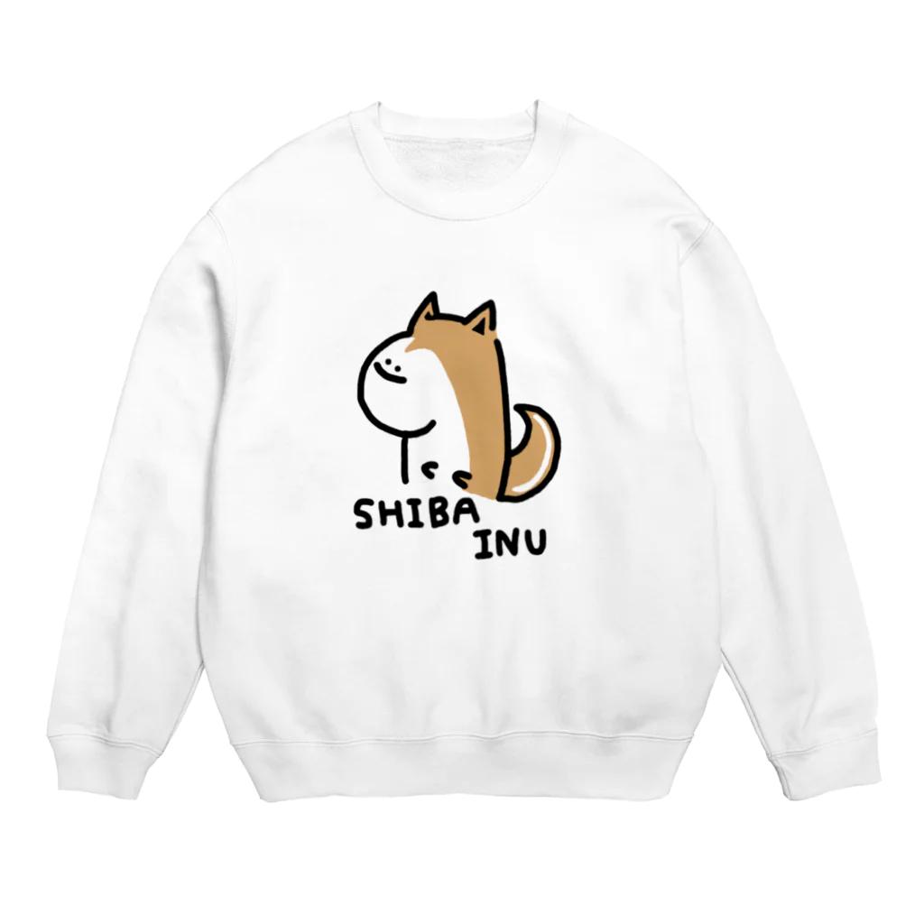 こーーのしばいぬさんのやつ Crew Neck Sweatshirt