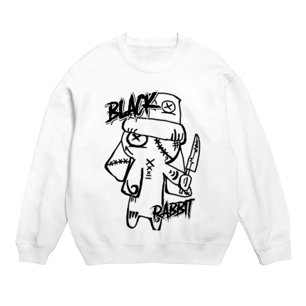 y_po008のBLACK RABBIT Crew Neck Sweatshirt