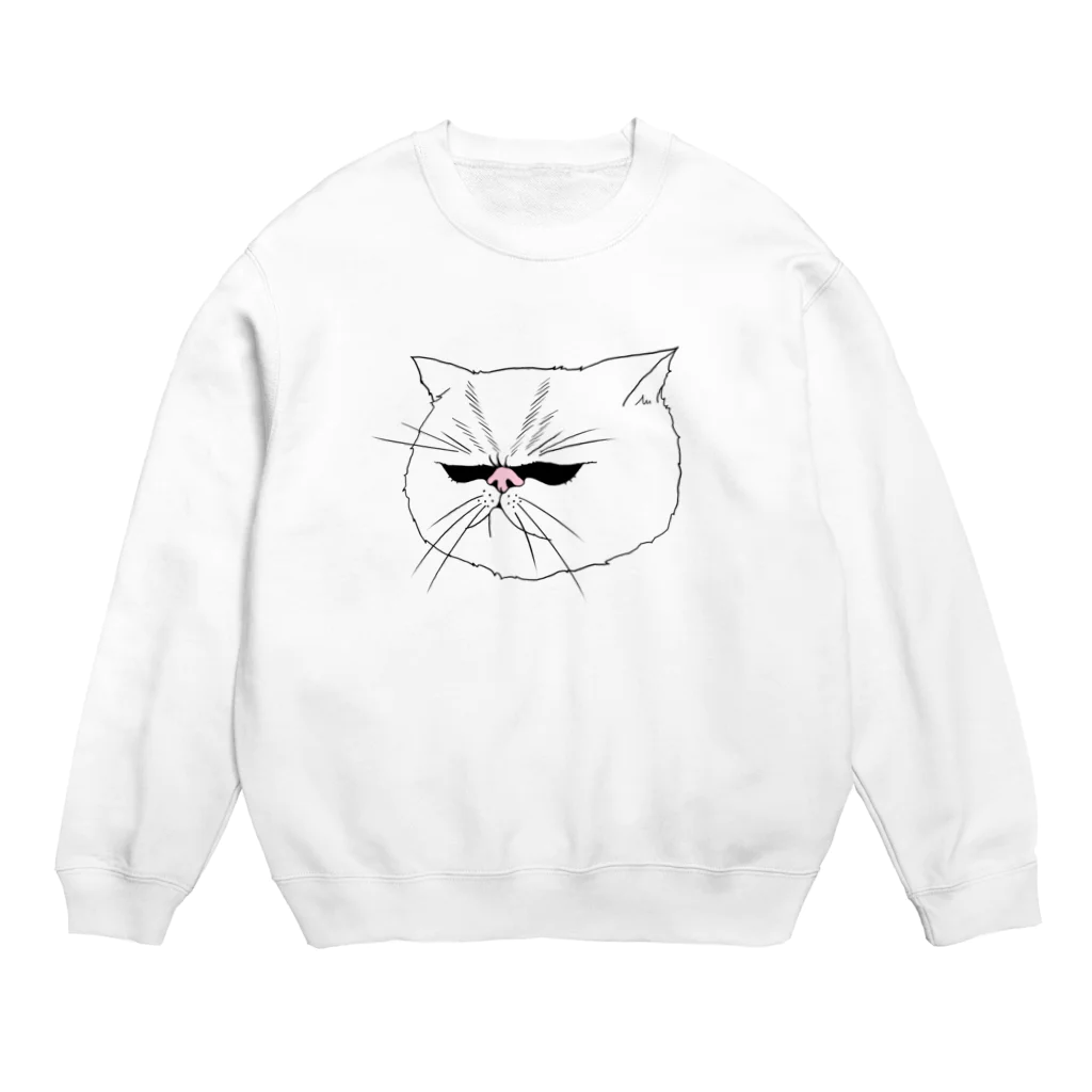 マルタのグッズのボスネコ Crew Neck Sweatshirt