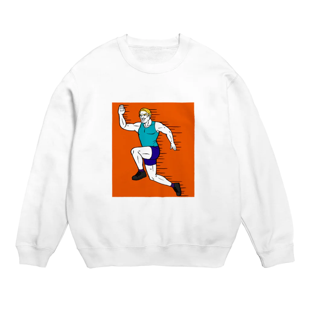 ton汁のスポーツの秋だよマイケゥ Crew Neck Sweatshirt