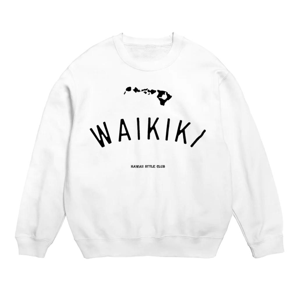 ハワイスタイルクラブのWAIKIKI　BLK LOGO スウェット