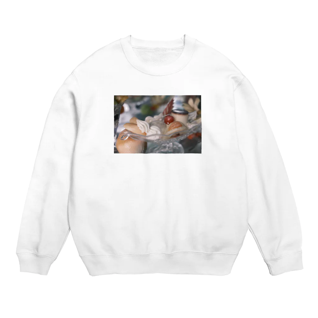 sacoccoの食品サンプル　プリンアラモード Crew Neck Sweatshirt