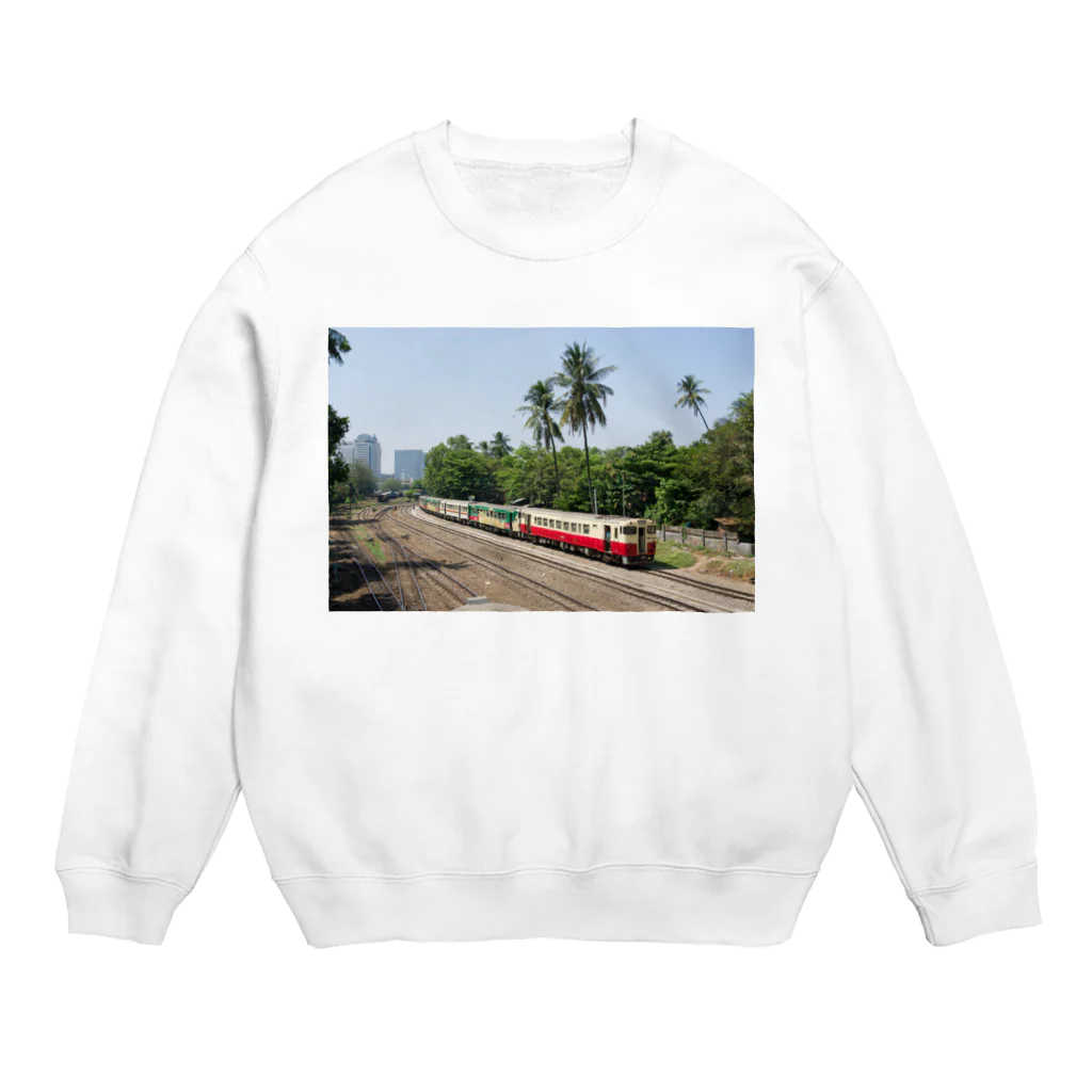 Second_Life_of_Railwaysの元JR東海のキハ40がミャンマーを走る Crew Neck Sweatshirt