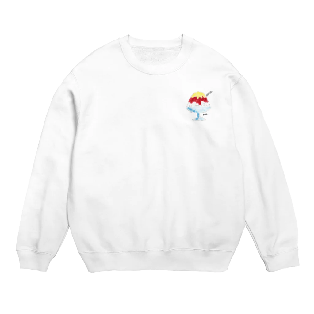 suisuiのいちご練乳かき氷 Crew Neck Sweatshirt