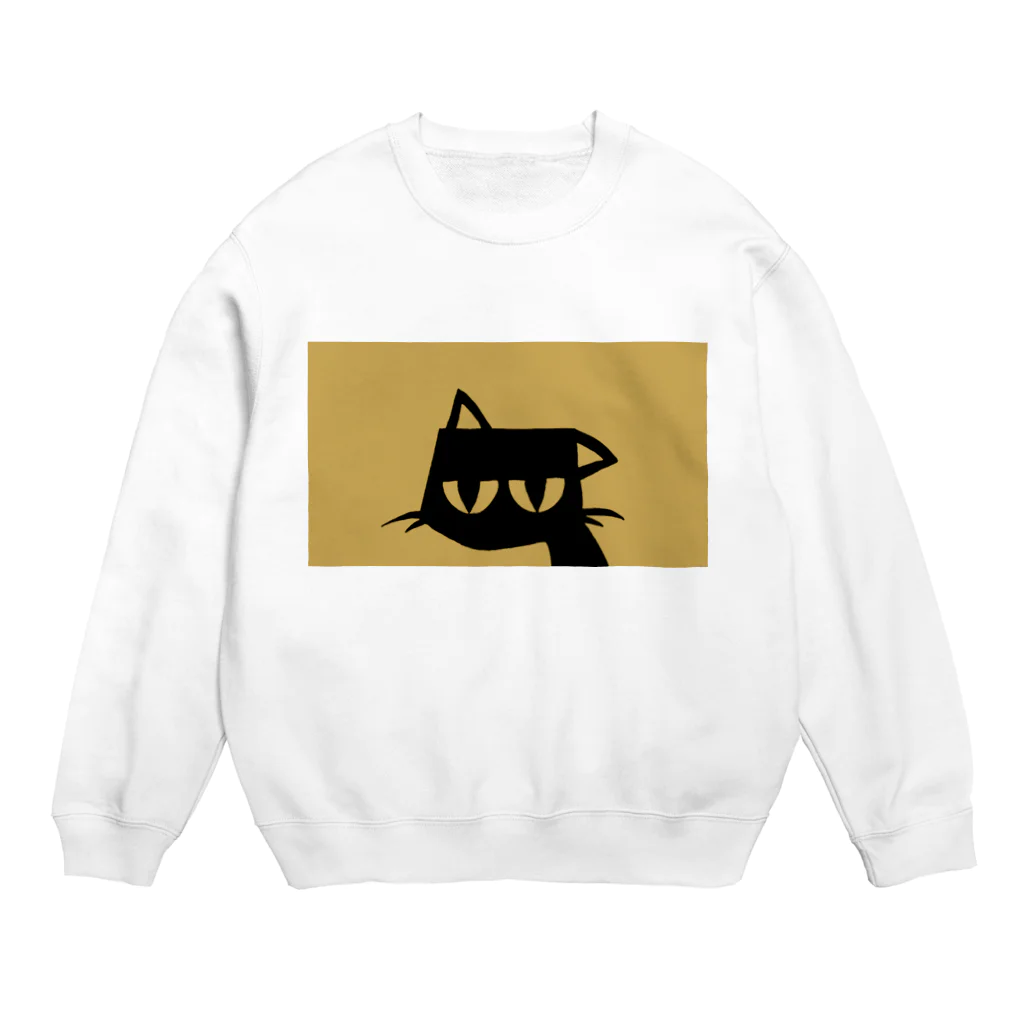 【KOTCH】 Tシャツショップのタレねこ　イエロー Crew Neck Sweatshirt