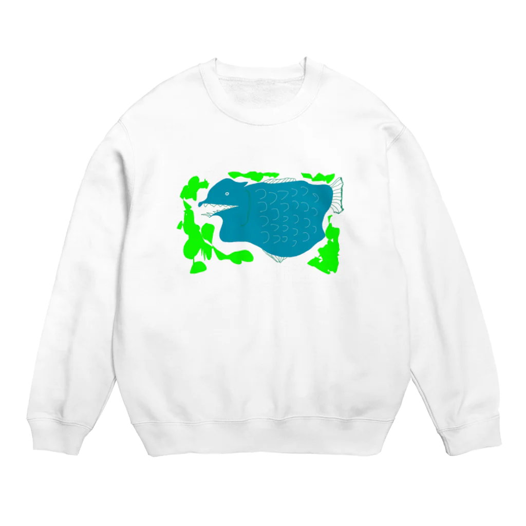 dot_exampleのさかな Crew Neck Sweatshirt