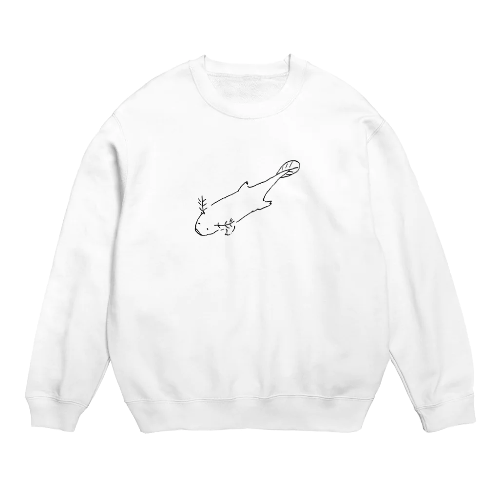 ジンギス＝カンのなんか違うウーパールーパー Crew Neck Sweatshirt