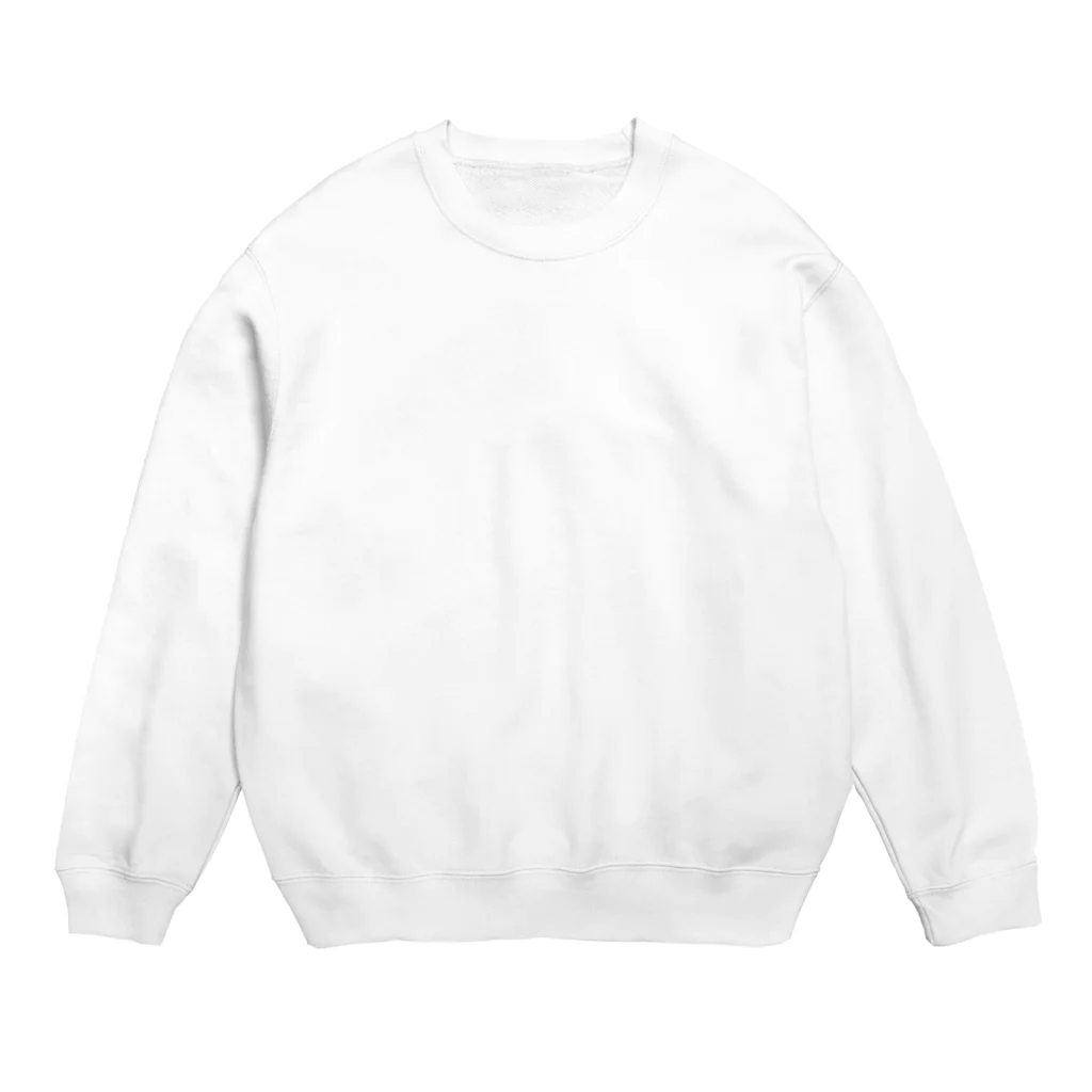 ほほらら工房 SUZURI支店の【文鳥】ブンチョコ女子ホワイト Crew Neck Sweatshirt