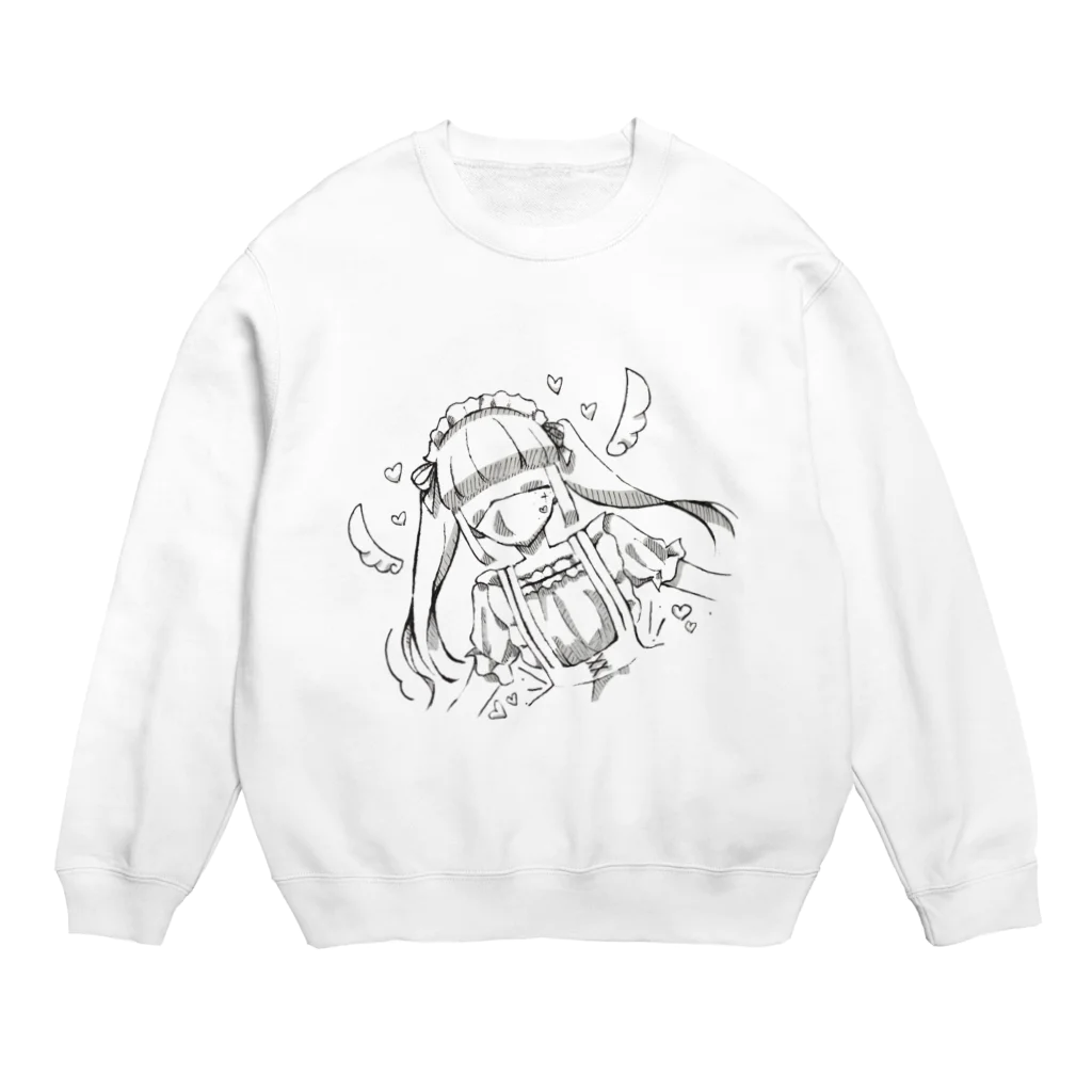 littlesのかわいいてんしめいどちゃん Crew Neck Sweatshirt