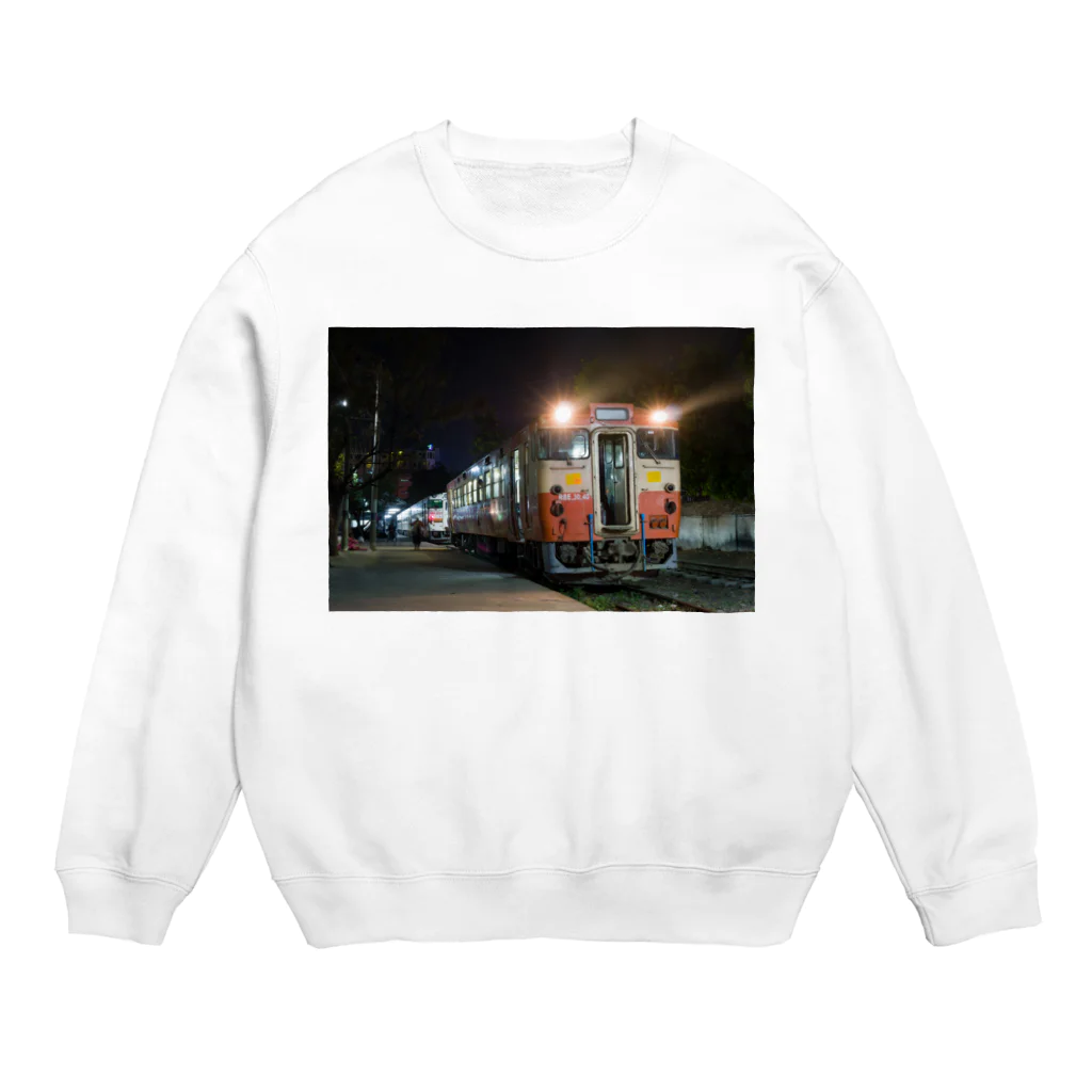 Second_Life_of_Railwaysの元JR東海の国鉄一般色キハ40系がミャンマー国鉄で活躍する Crew Neck Sweatshirt