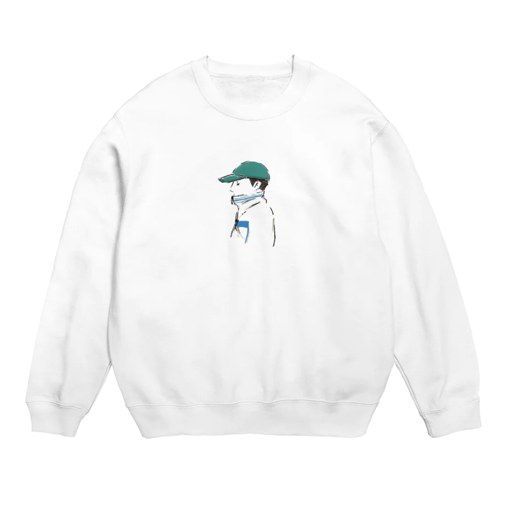 かわいい小物 kawaiikomonoの優しい色のボーイッシュ Crew Neck Sweatshirt