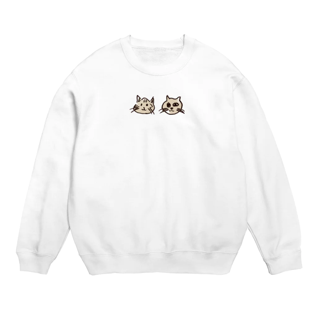 MKPoppp! shopのゆるいキャッツ Crew Neck Sweatshirt