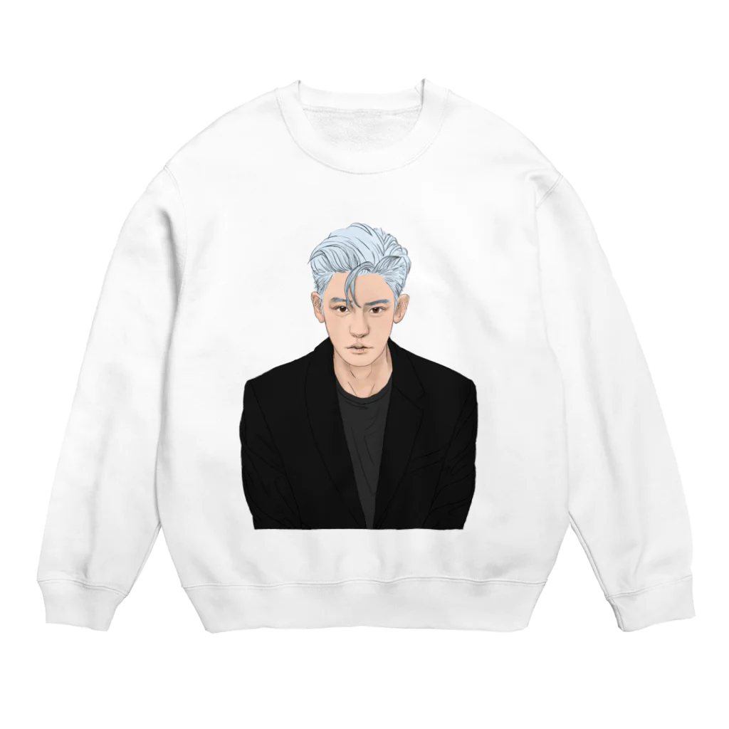 Hoai.art.jpのEXO PARK CHANYEOL fanart  Crew Neck Sweatshirt