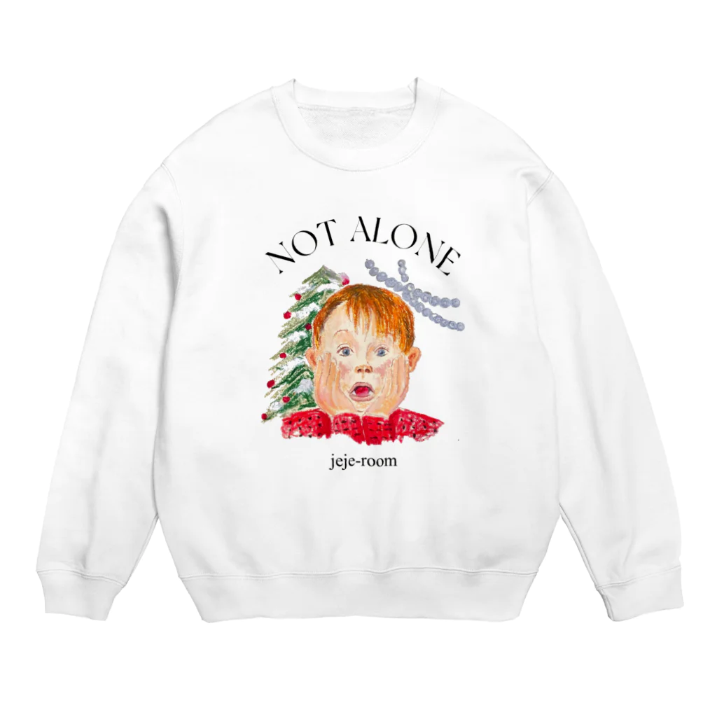 jeje-roomのnot alone... Crew Neck Sweatshirt