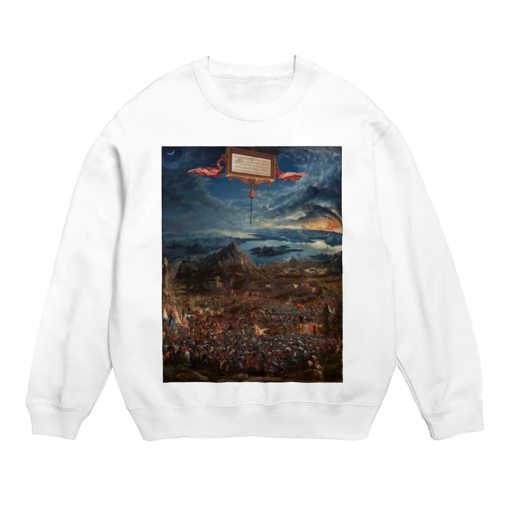 世界美術商店のアレクサンダー大王の戦い / The Battle of Alexander at Issus Crew Neck Sweatshirt