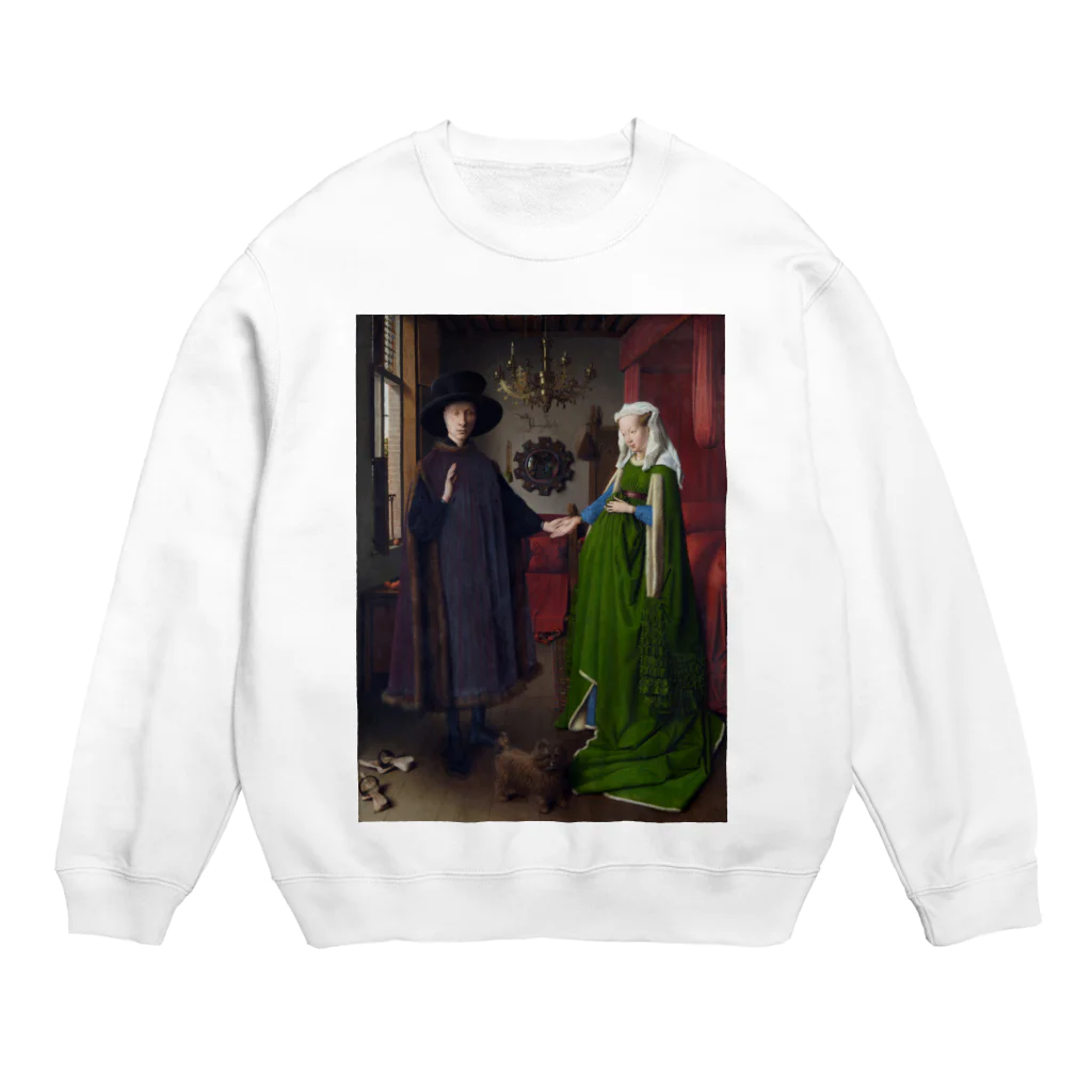 世界美術商店のアルノルフィーニ夫妻像 / The Arnolfini Portrait Crew Neck Sweatshirt