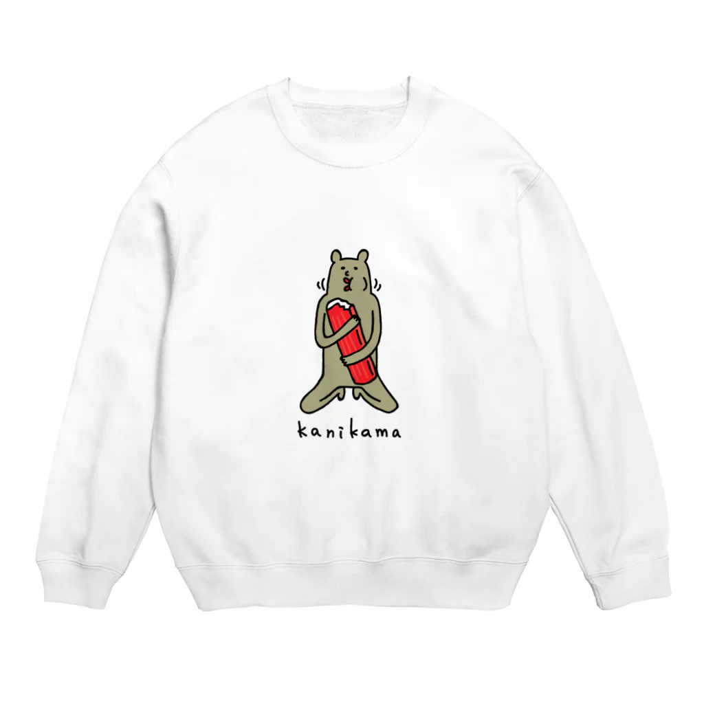 PokuStarの大きなカニカマを食べる Crew Neck Sweatshirt