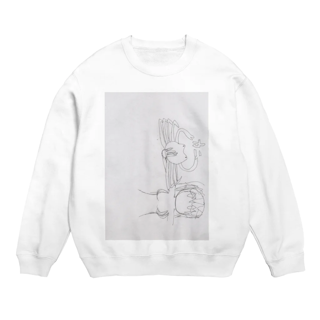 虚無ショップの蟹ガール Crew Neck Sweatshirt