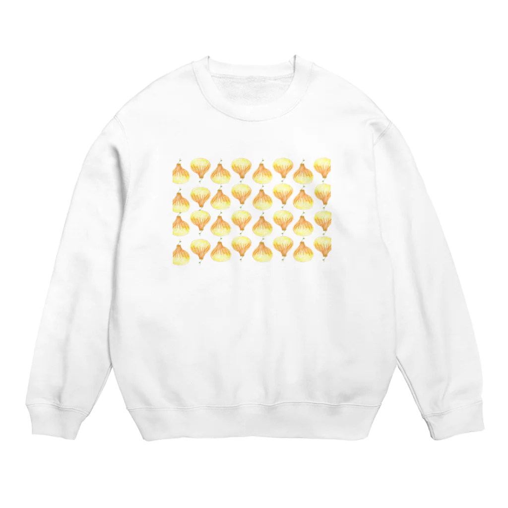 タマネギ工房のタマネギ模様 Crew Neck Sweatshirt