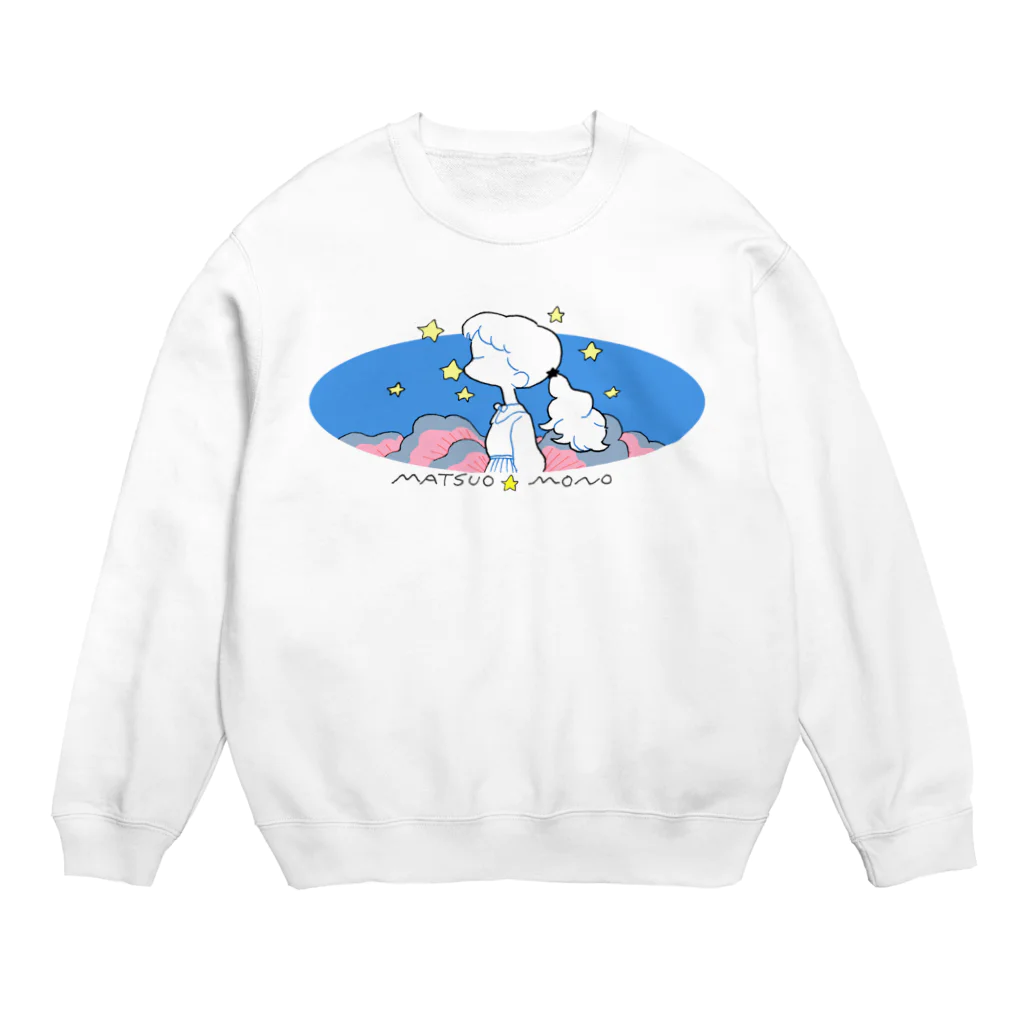 松尾モノの星にくちづけ Crew Neck Sweatshirt