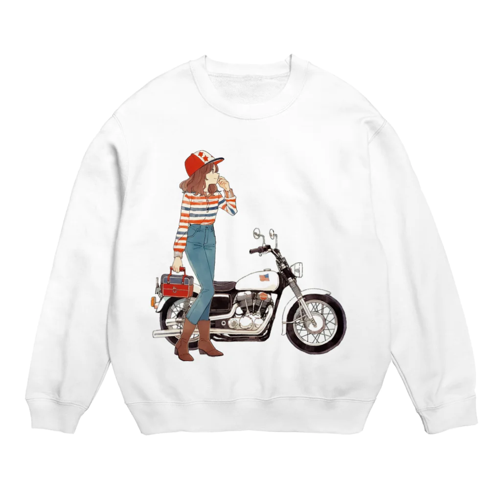 桜音ことこ企画のお気に入りのバイク Crew Neck Sweatshirt