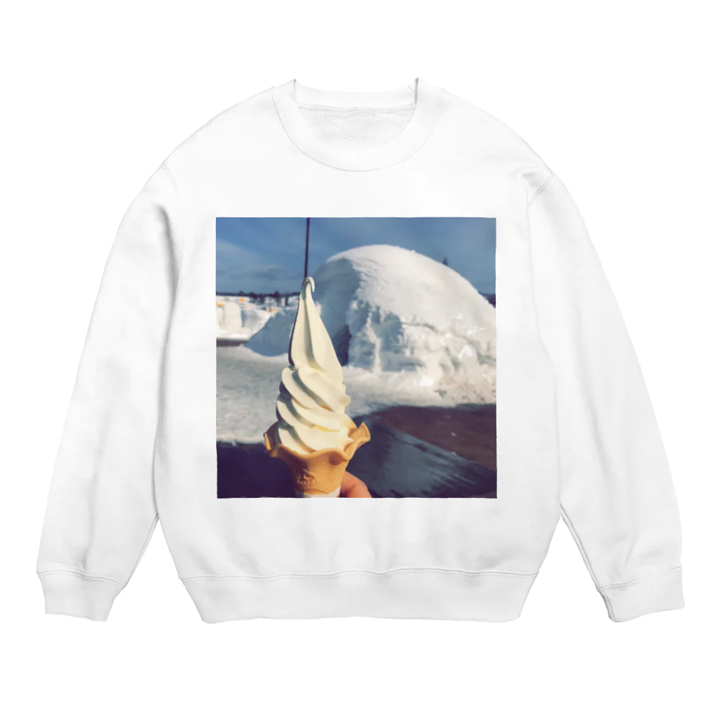 ソフトクリームbot公式のソフトクリーム(かまくら) Crew Neck Sweatshirt