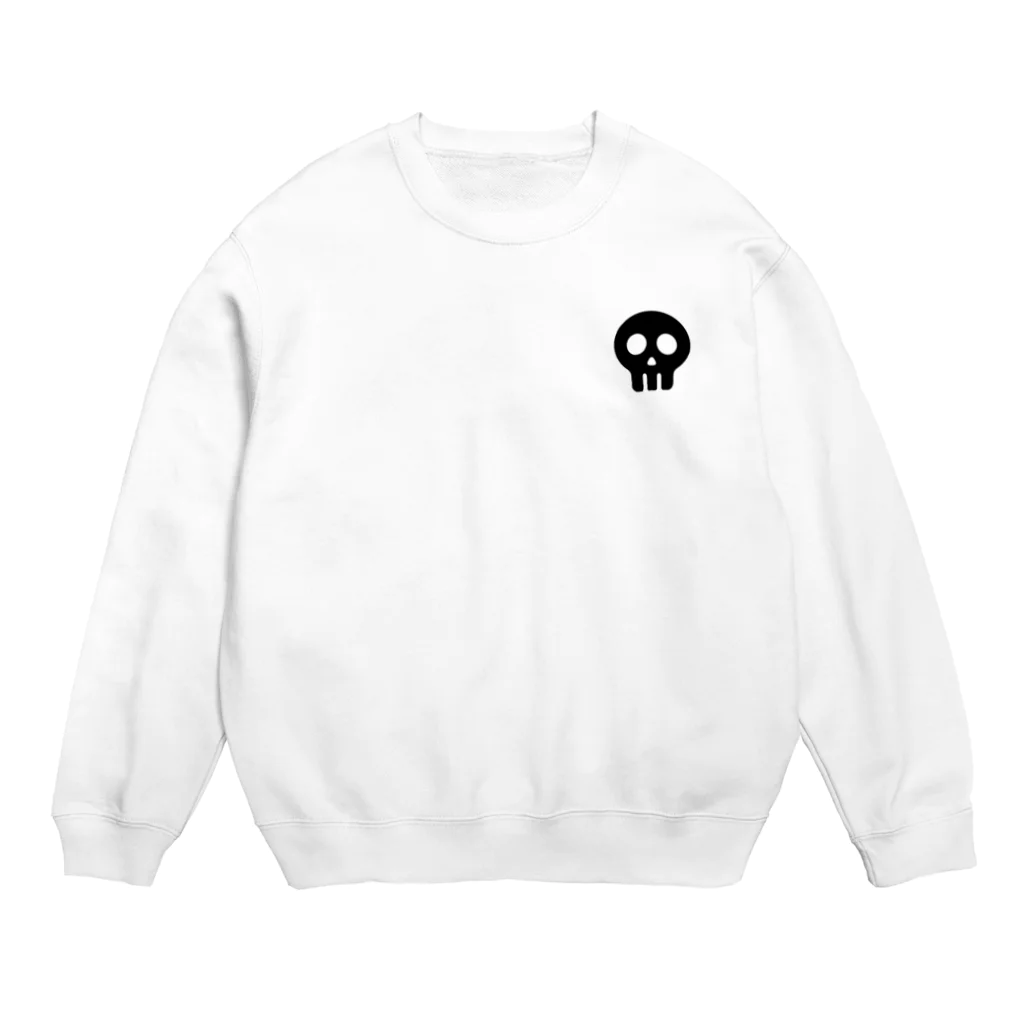  ゆめかわ#病みかわ☆sarioのお店。の黒塗りドクちゃん Crew Neck Sweatshirt