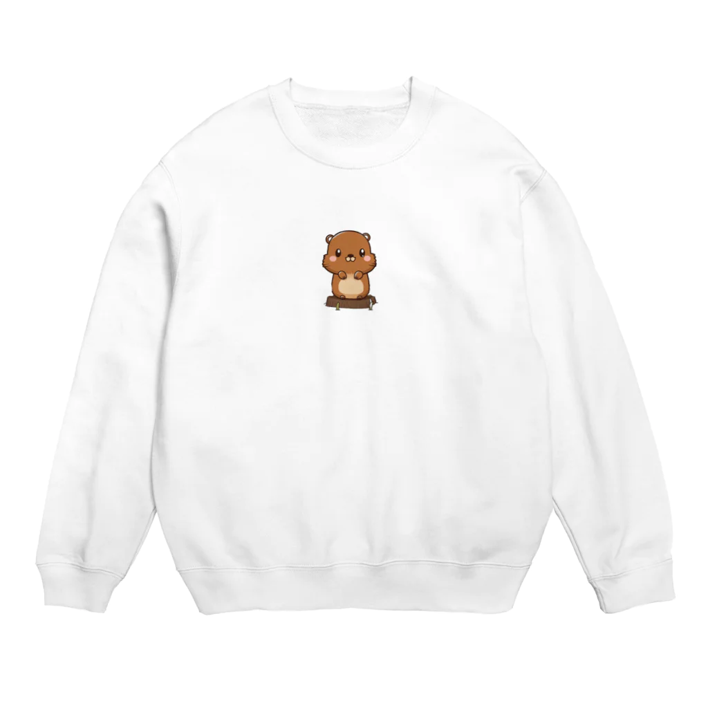 gomashio8899のカピバラくん Crew Neck Sweatshirt