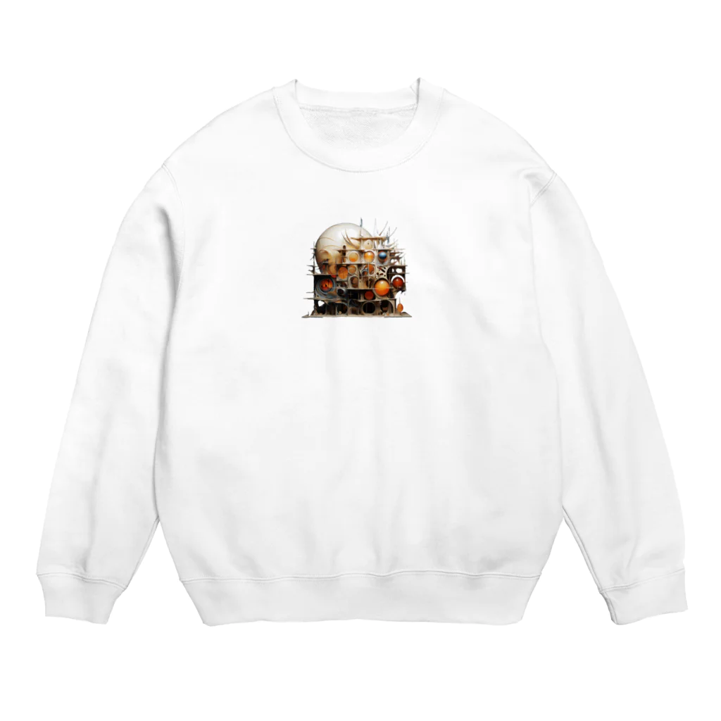 gomashio8899のアートのしろ Crew Neck Sweatshirt