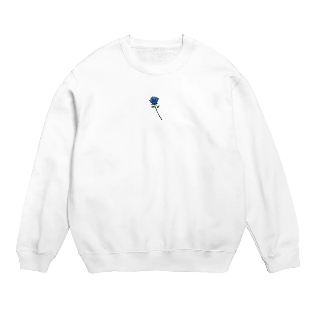 snowcatのBlueRose (illustration by snowcat) Crew Neck Sweatshirt