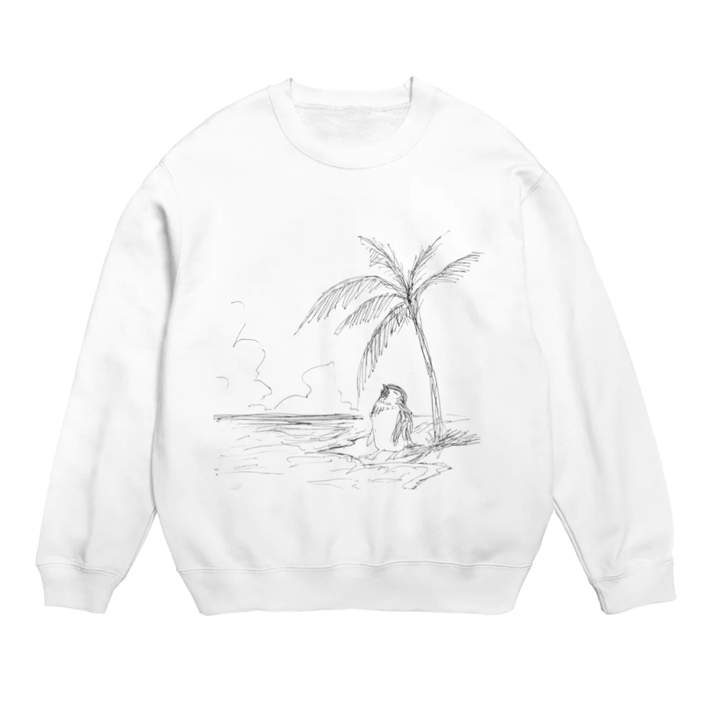 雑貨屋ペパロニの夏のペンギン　サマーバケーション Crew Neck Sweatshirt