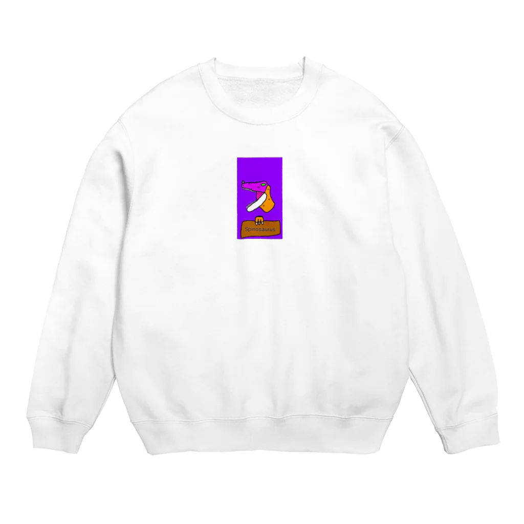 ʚ🦄ɞみつり🌈𝑆𝑂𝐷𝐴𝑆𝐻𝐼𓃗のスピノくん(恐竜) Crew Neck Sweatshirt