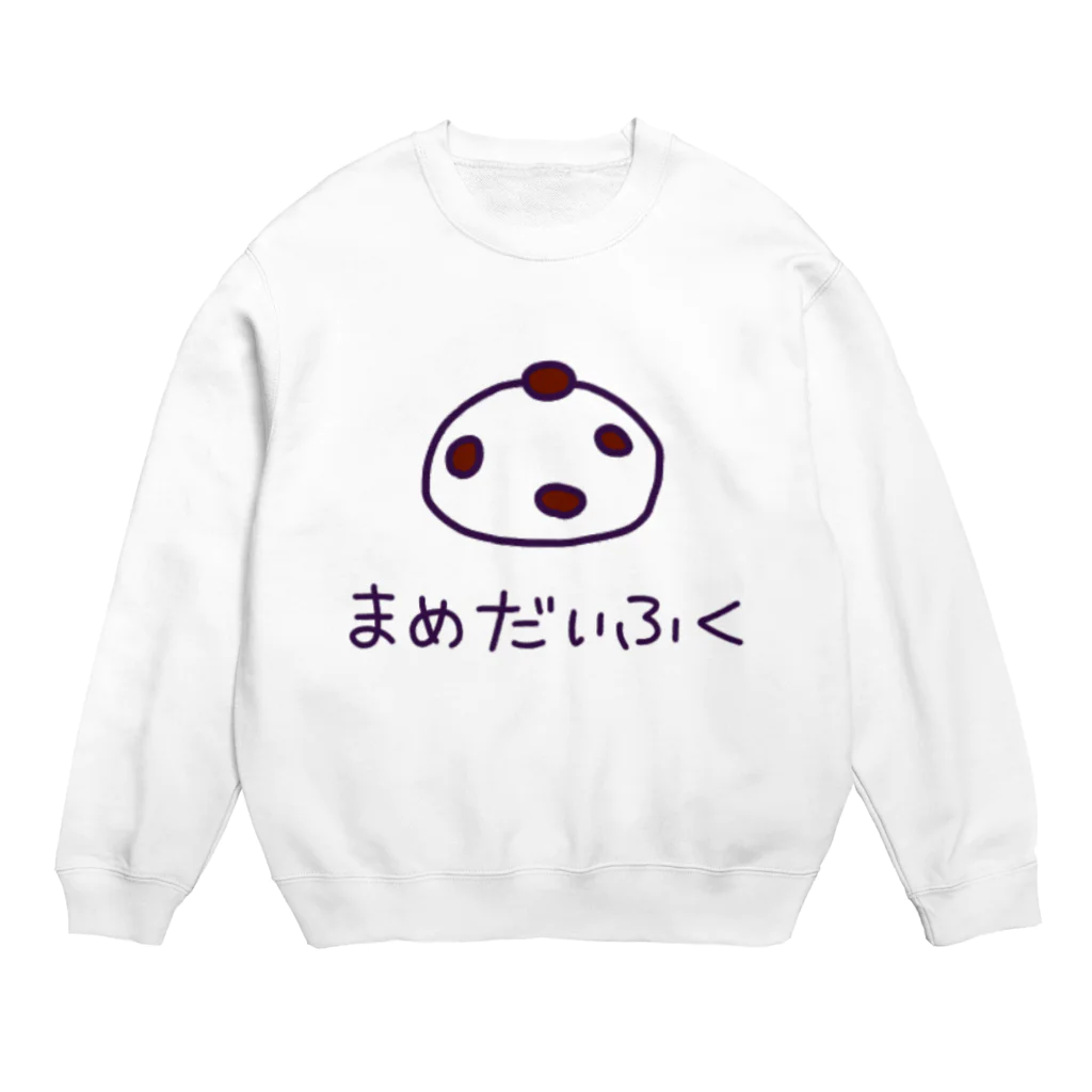 ろく。のまめだいふく Crew Neck Sweatshirt