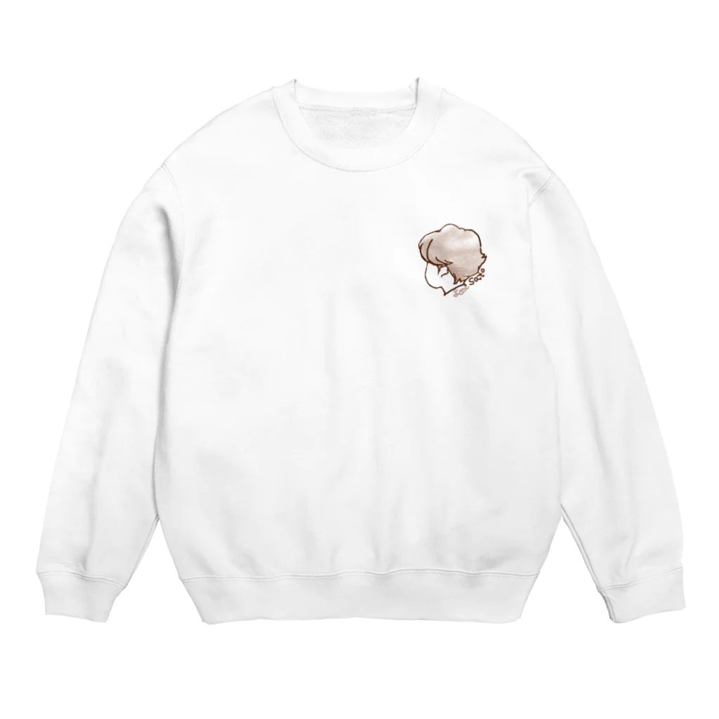 よしさ㌧(ﾟ∀ﾟ )のさとほっぺ Crew Neck Sweatshirt