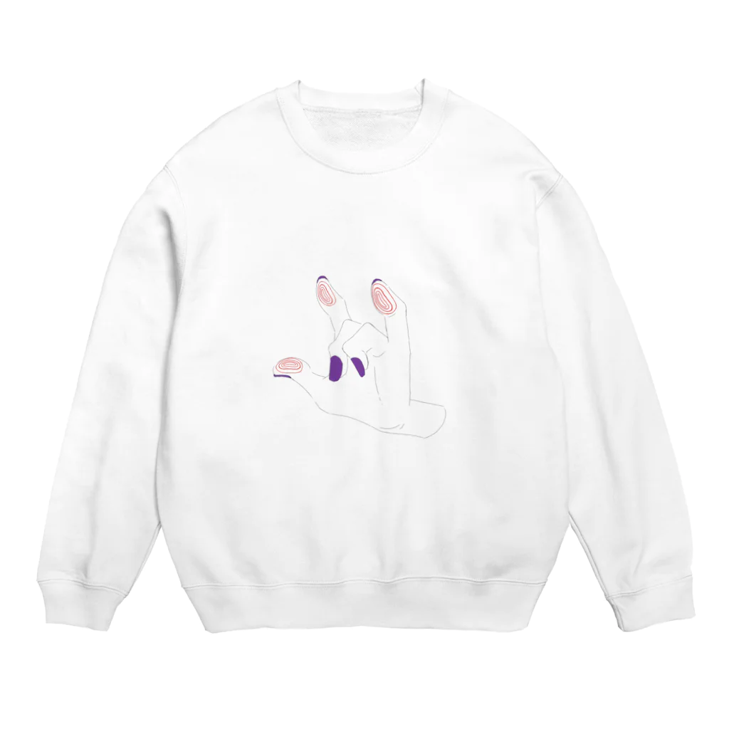 煎ﾉ茶の指紋 Crew Neck Sweatshirt