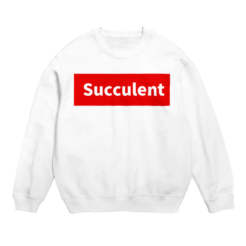 ふじのsucculentロゴ Crew Neck Sweatshirt