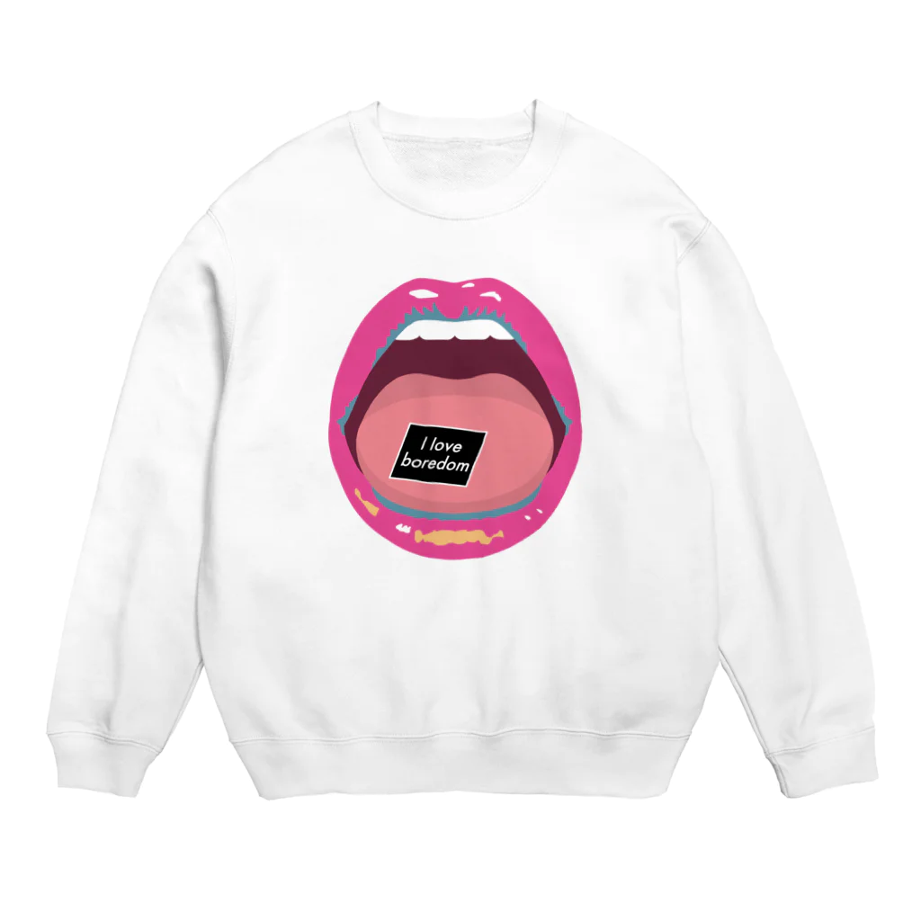 ゴトーアヒルのmouth & paper 退屈が大好きver. Crew Neck Sweatshirt