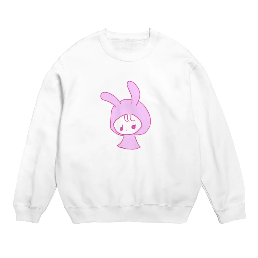 妖怪 水姫城-Yokai.Mizukijyo-ฅ^ơωơ^ฅ♡のちびらびにゃんこ(べびー) Crew Neck Sweatshirt