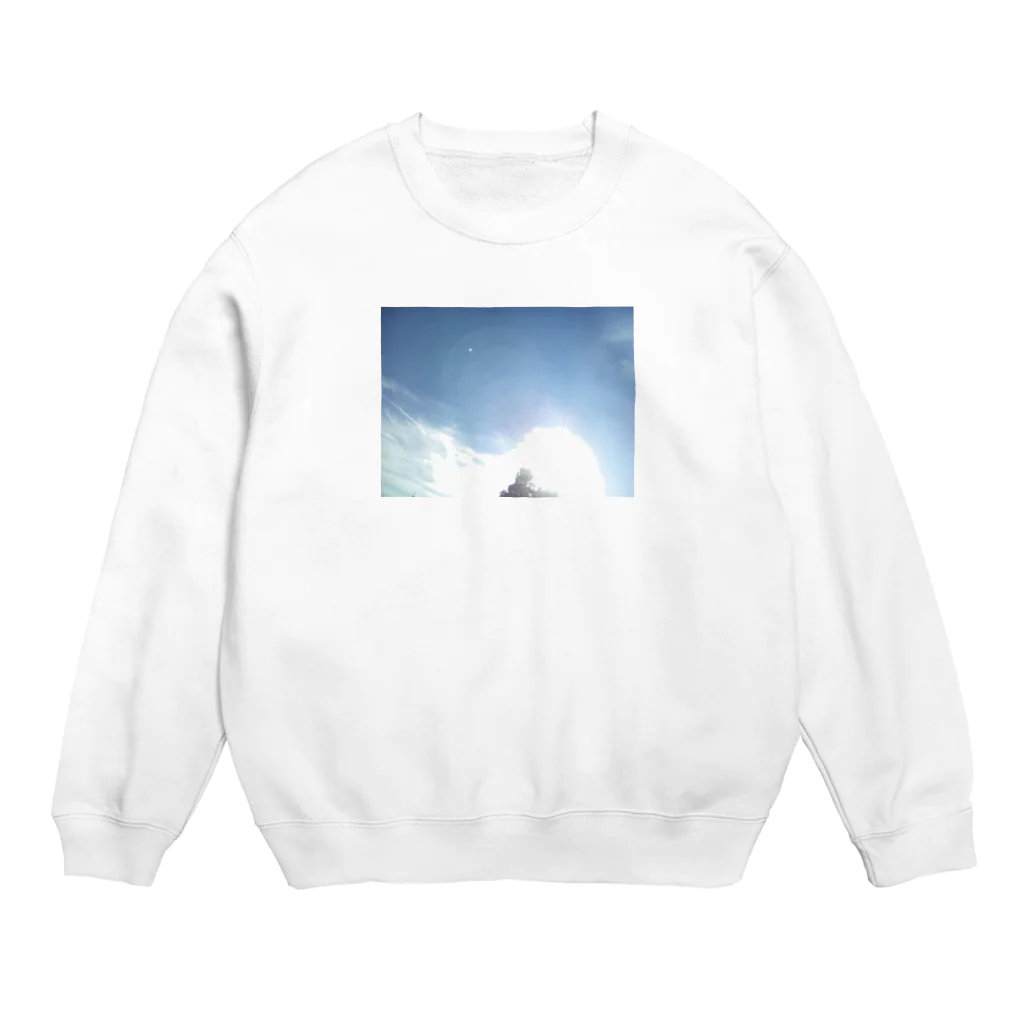 tealblueの夕日 Crew Neck Sweatshirt