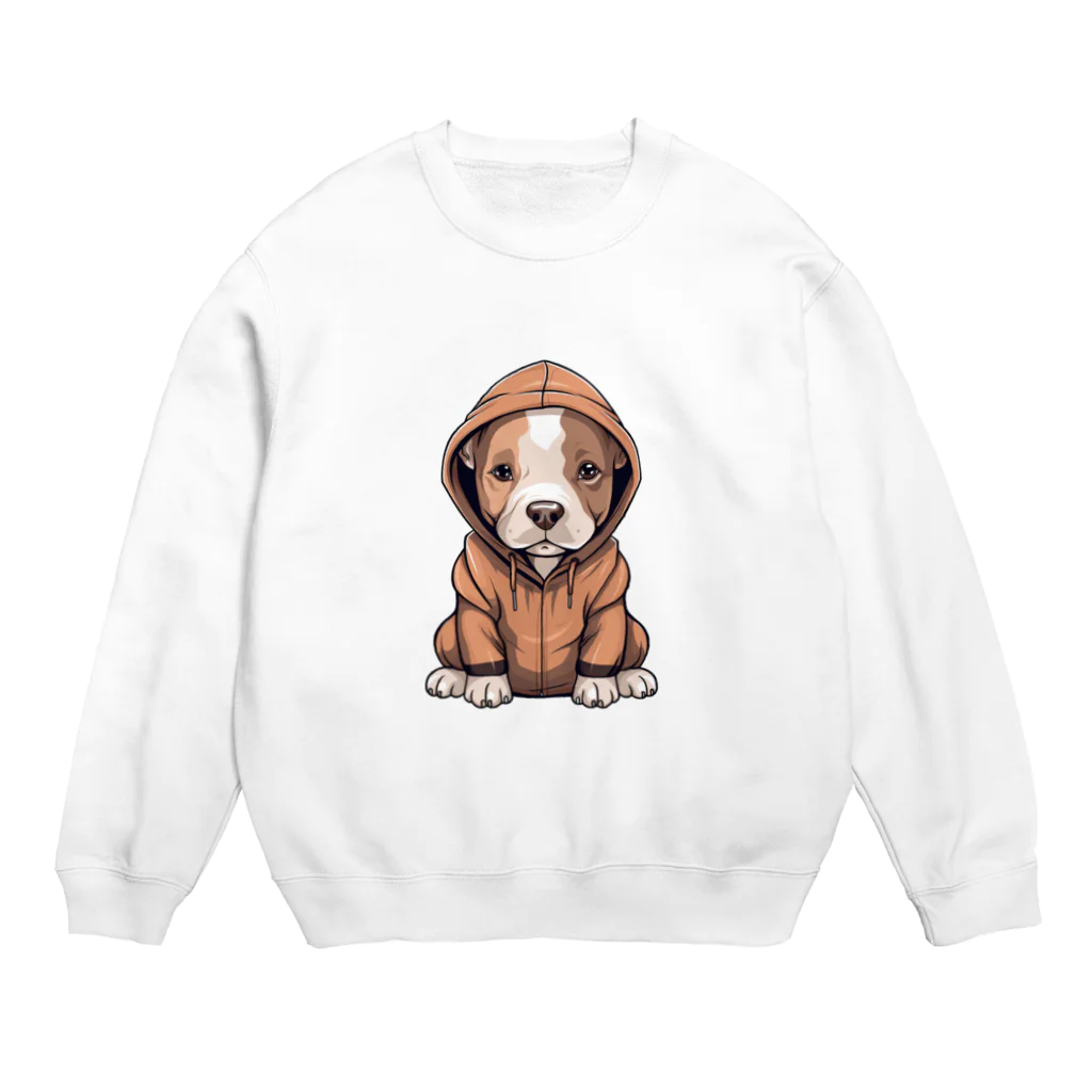 Vasetti_pressのパーカーを着ているピットブル Crew Neck Sweatshirt