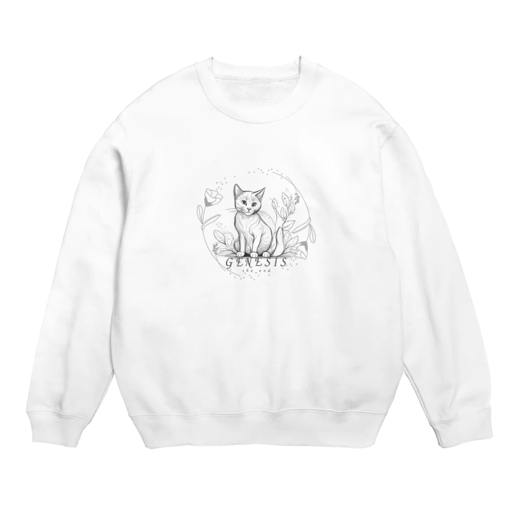 genesis_the_endのgenesis_cat Crew Neck Sweatshirt