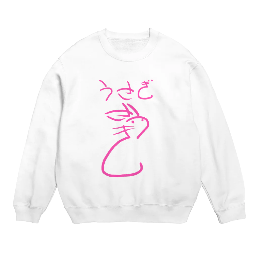 バチの名で体を表すシリーズ　うさぎ Crew Neck Sweatshirt