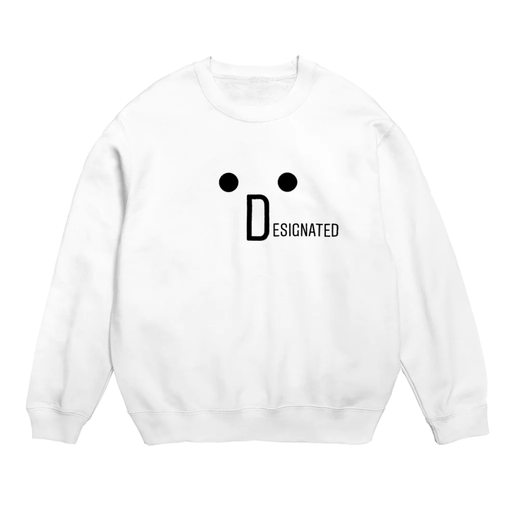 designatedのシンプル（顔文字） Crew Neck Sweatshirt