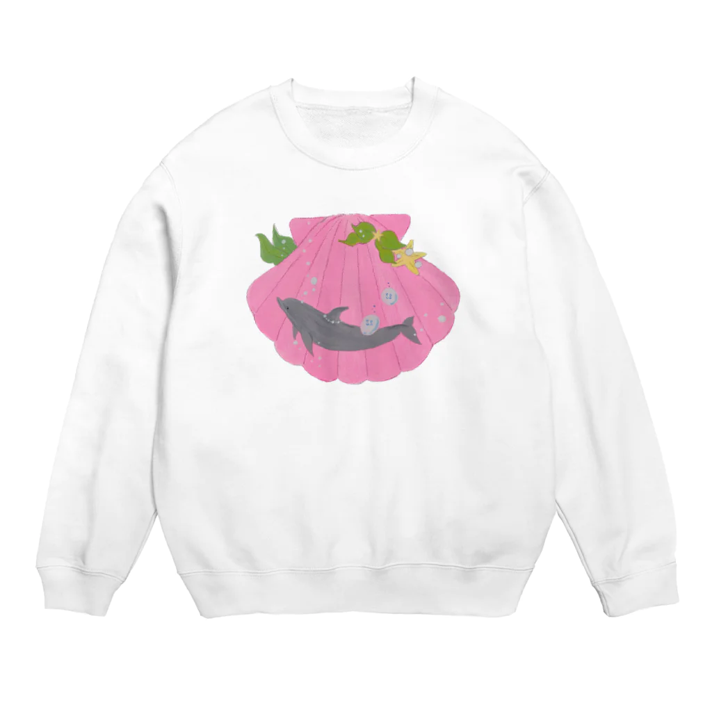 SHACHIKOのmorning shell dolphin Crew Neck Sweatshirt